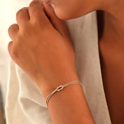 Amore | Minimalistische Liefdesknoop Armband