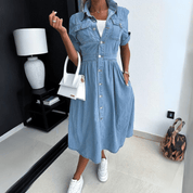 Jessy | Denim Blouse Jurk voor Dames