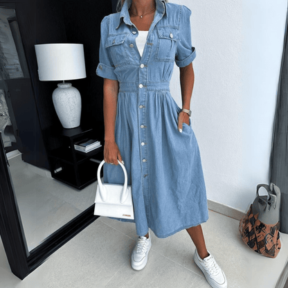 Jessy | Denim Blouse Jurk voor Dames