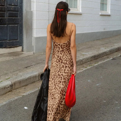 Merle | Maxi-Jurk Met Luipaard Print