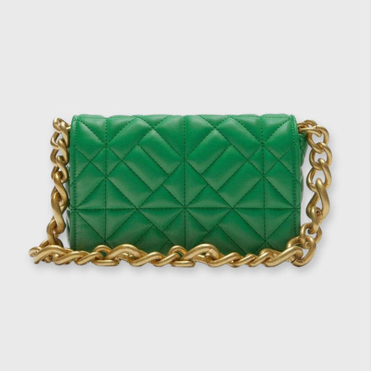 Macey | Groene Vegan Leren Chain Bag