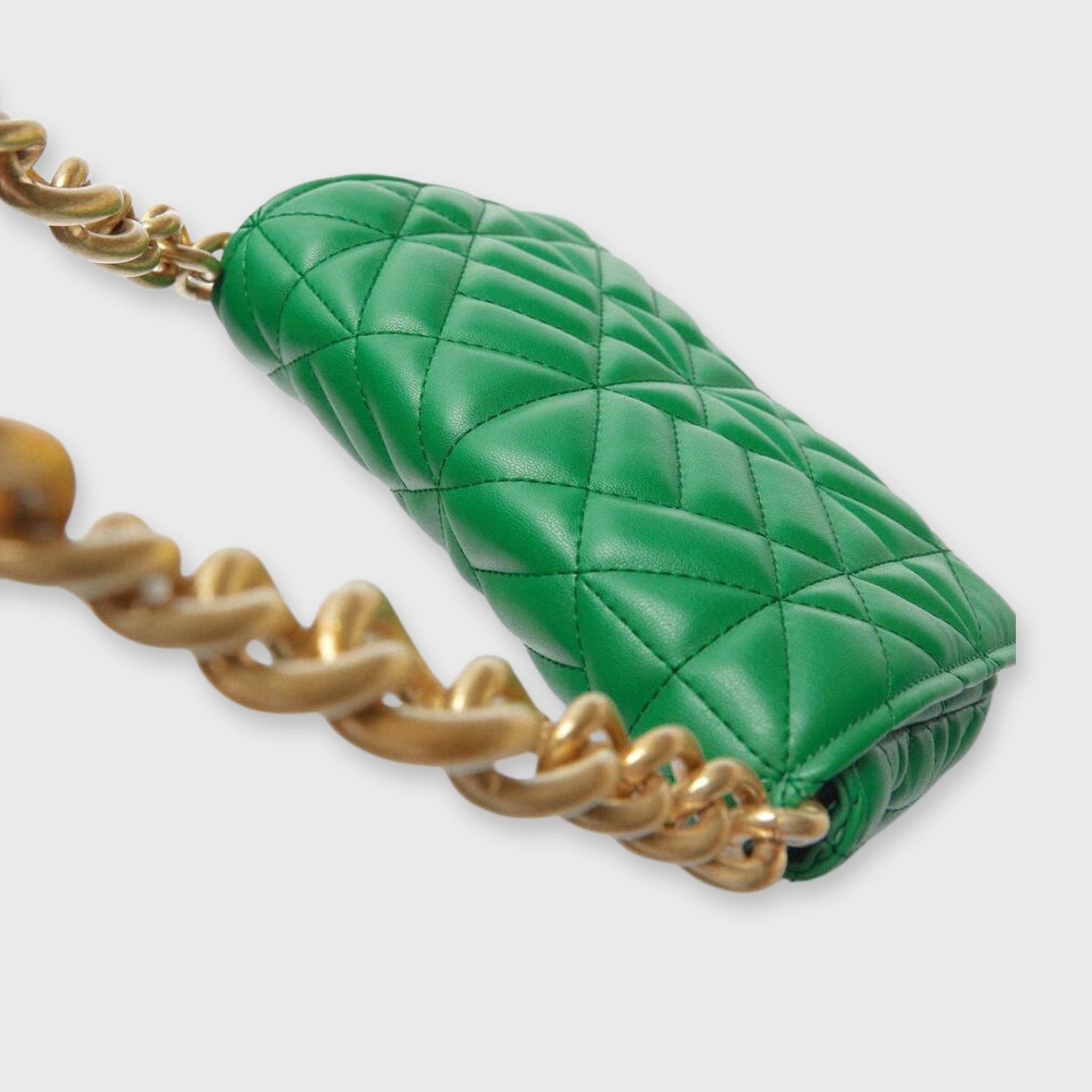 Macey | Groene Vegan Leren Chain Bag