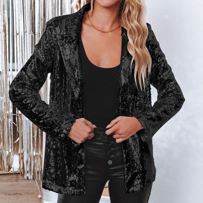 Clara | Feestelijke Pailletten Blazer