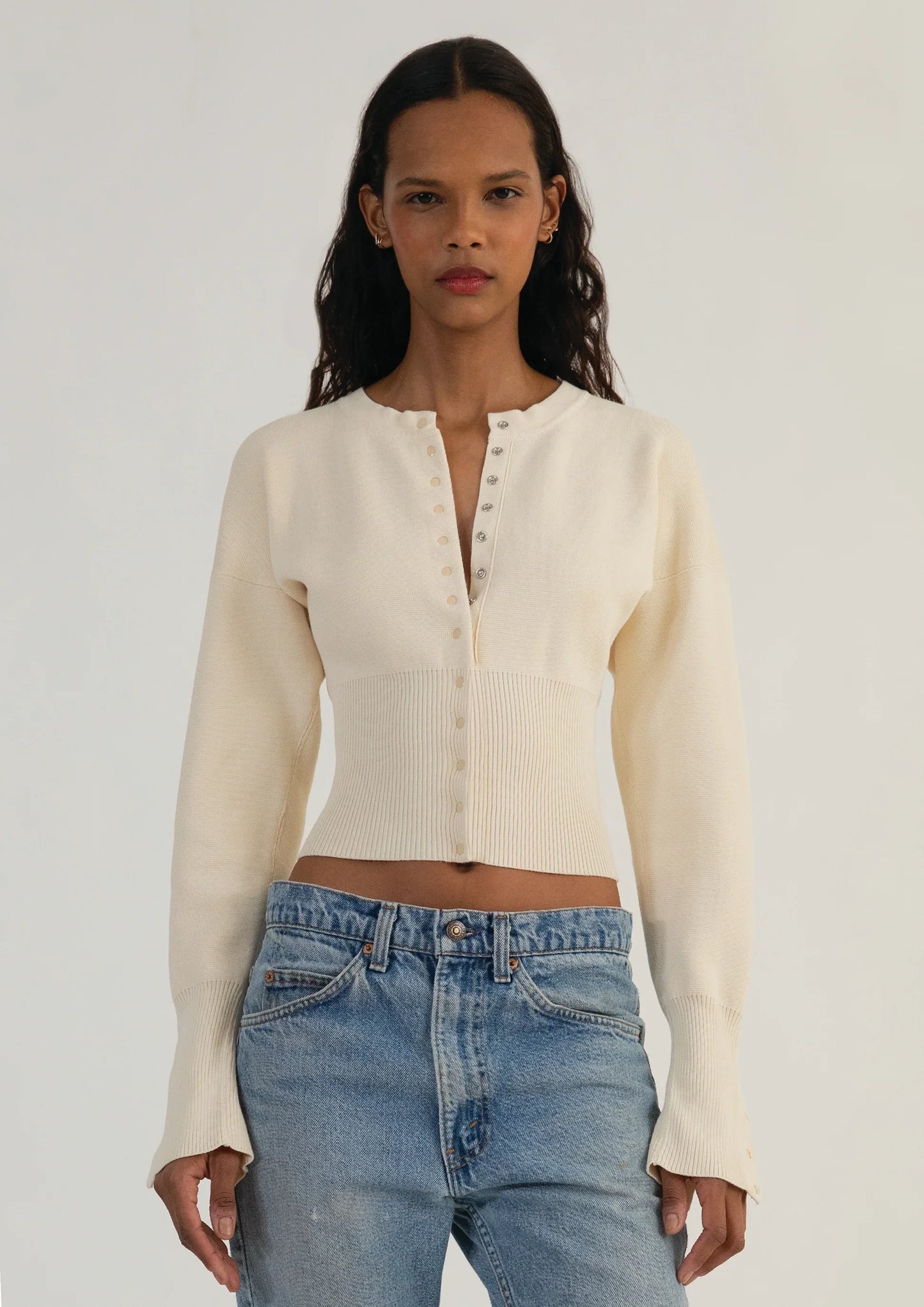Bertina | Elegante Stretch Vesttop - Gebreide Stof – Getailleerd & Elegant